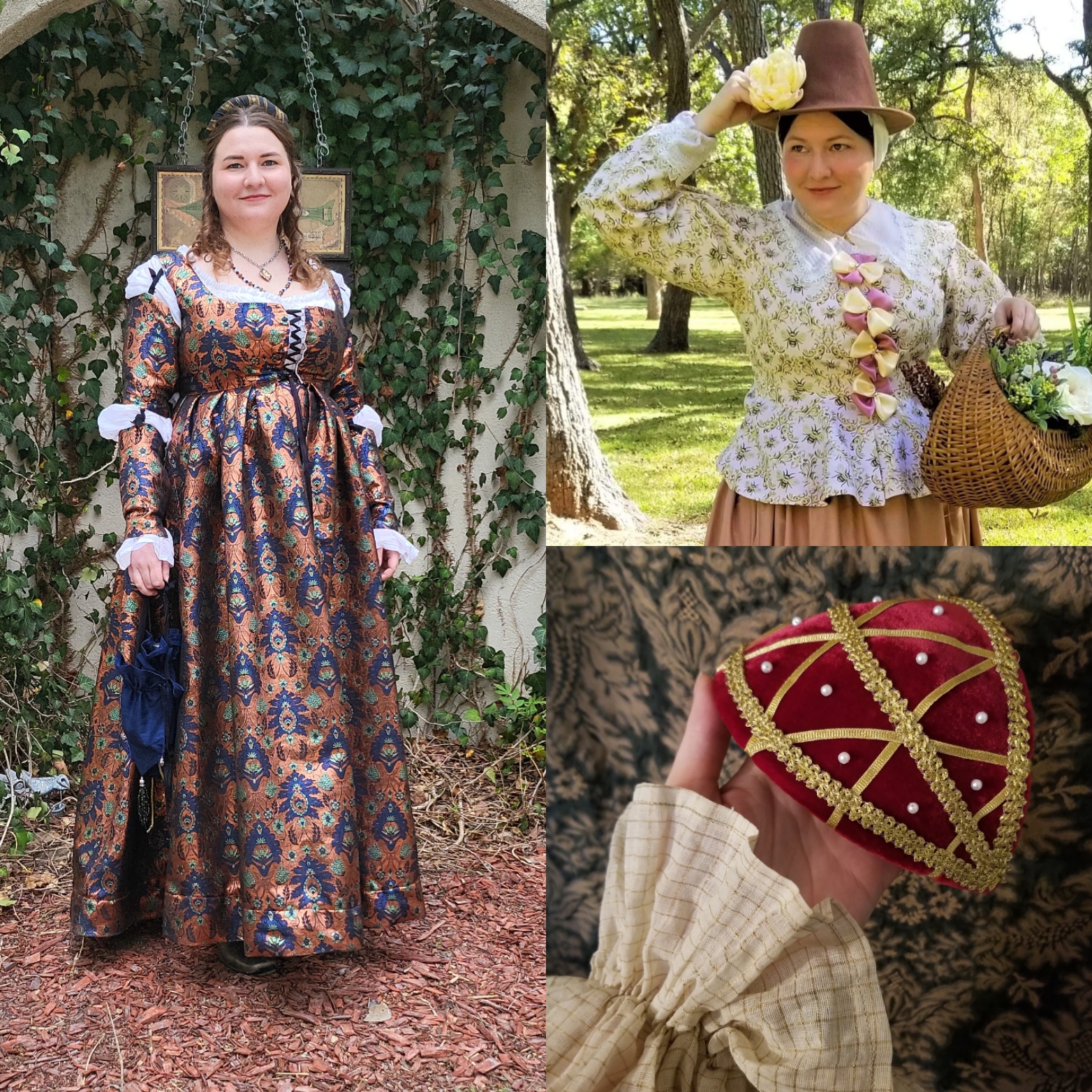 A Valentine's Chocolate Box Juliet Cap: Margo Anderson's Cuffietta Pattern  – The Pragmatic Costumer